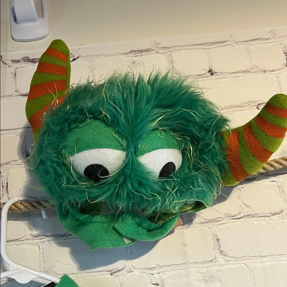 Green and Orange Polka Dot Monster Costume by Baby Boo. Ages 0 and up. 18-24 max